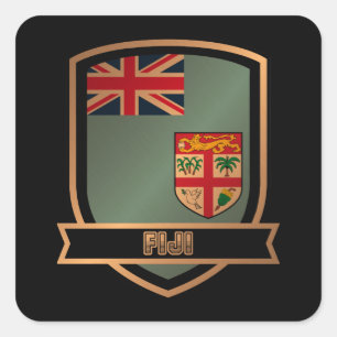 Fiji Square Sticker
