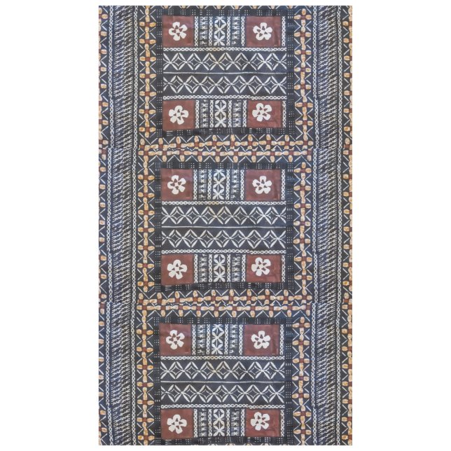 Fiji Tapa Barkcloth Print Tablecloth (Front)