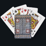 Fiji Tapa Cloth Print Playing Cards<br><div class="desc">fiji, island, tropical, tapa, barkcloth, pattern, tribal, exotic, fijian, flower, masi, south pacific</div>