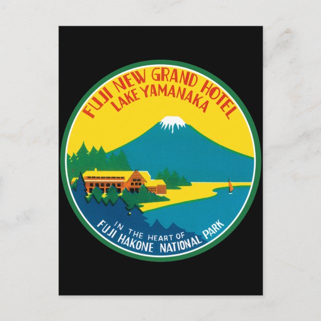 Fiji Travel Poster Postcard (Front)