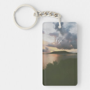 Fiji Tropical Island Flexible Photo Magnet Key Ring