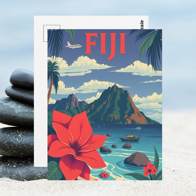 Fiji Tropical Island Travel Postcard (Fiji Tropical Island Travel Postcard
)