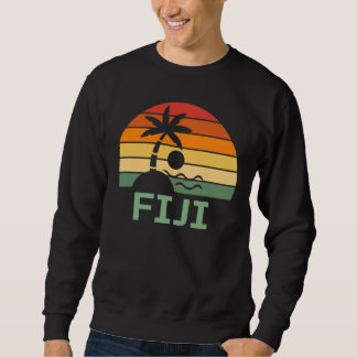 Fiji Vintage Palm Trees Summer Beach Sweatshirt