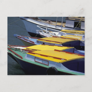 Fiji, Viti Levu, Lautoka, Small boats in Port of Postcard