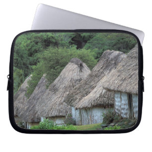 Fiji, Viti, Traditional hut houses. Laptop Sleeve