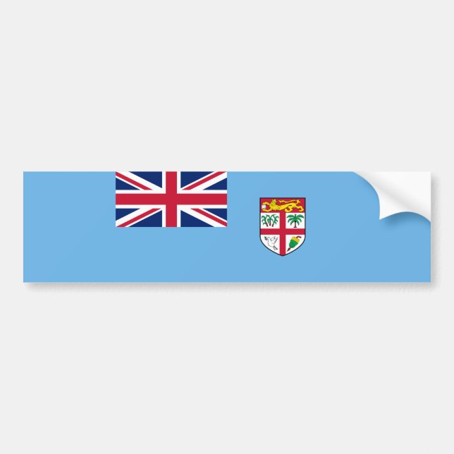 Fijian Flag (Fiji) Bumper Sticker (Front)