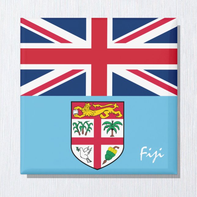Fijian flag & Fiji holiday, rugby /sports fans Magnet (Creator Uploaded)