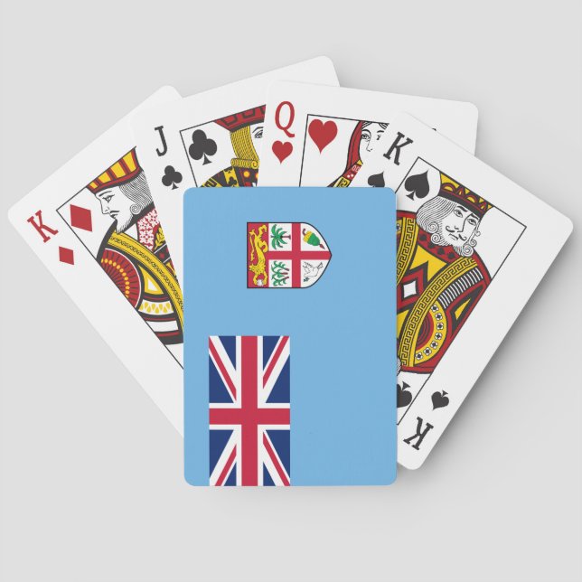 Fijian Flag (Fiji) Playing Cards (Back)