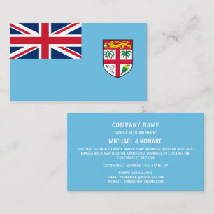 Fijian Flag, Flag of Fiji Business Card