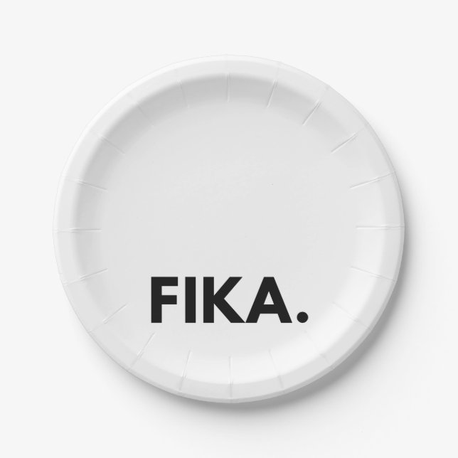 Fika Bold Paper Plates (Front)