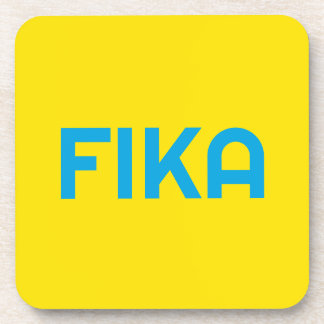 FIKA Bold Yellow and Blue Coaster