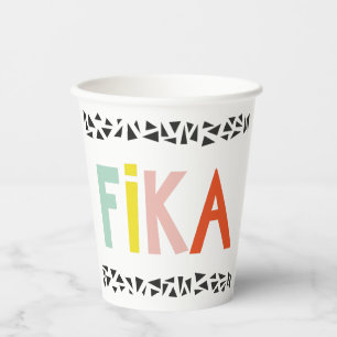Fika Colors Black Paper Cups