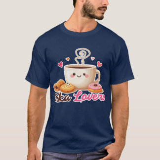 Fika Lovers Cute Swedish Coffee Break Pastry T-Shirt