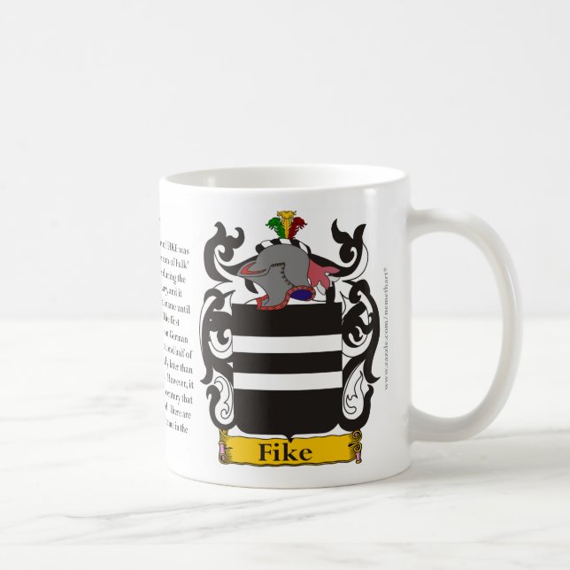 Fike, the Origin, the Meaning and the Crest Coffee Mug (Right)