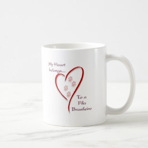 Fila Brasileiro Heart Belongs Coffee Mug