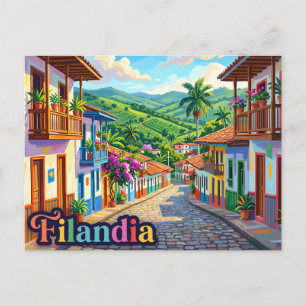 Filandia Colombia Postcard
