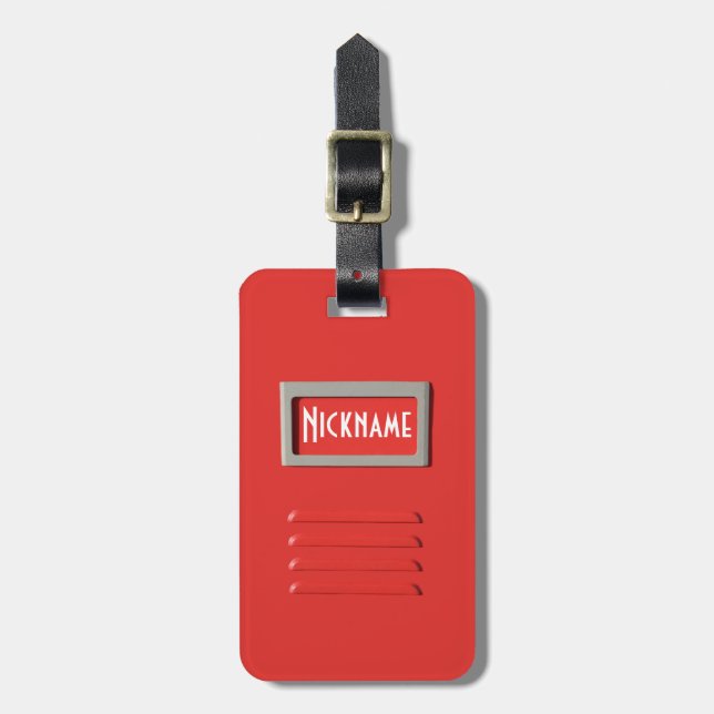 File Cabinet custom luggage tag (Front Vertical)