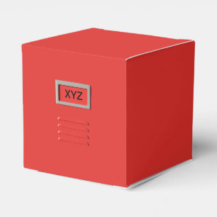 File Cabinet custom monogram favor boxes