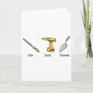 File Drill Trowel Tools Subtle Anti Trump Card