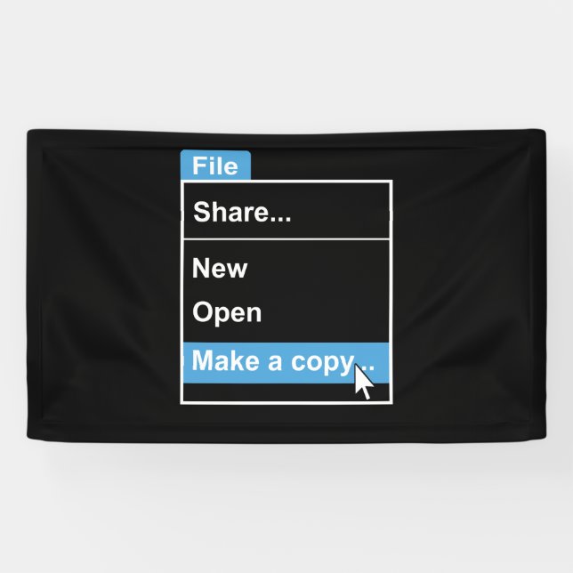 File Make a Copy Computer Science Banner (Horizontal)