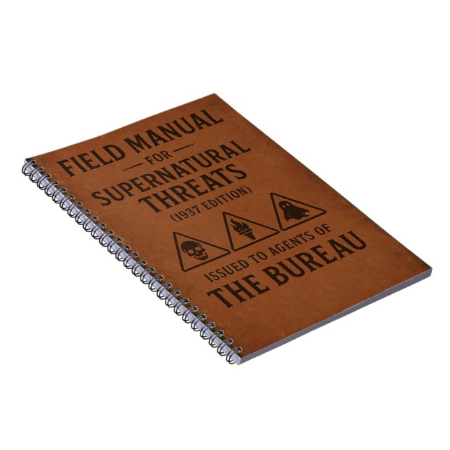 Filed Manual for Supernatural Threats Notebook (Right Side)