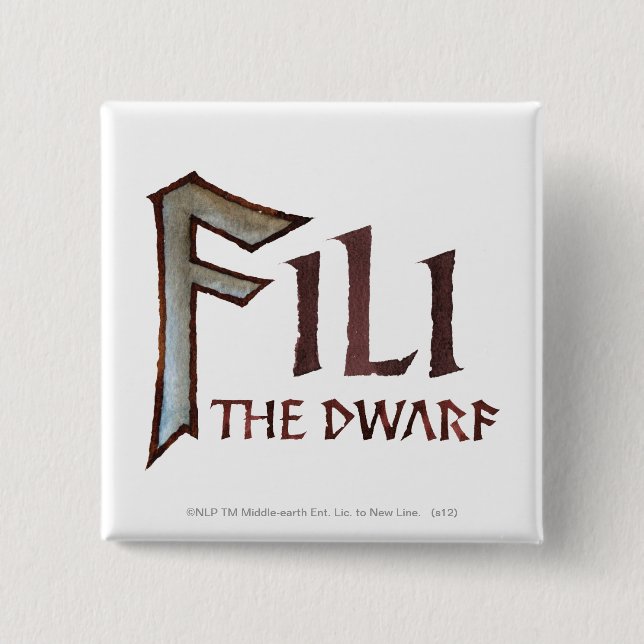 Fili Name 15 Cm Square Badge (Front)