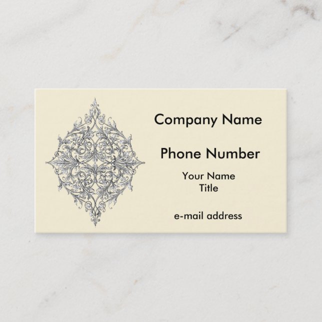 Filigree 2 business card (Front)