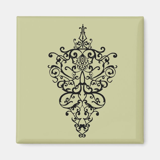 Filigree black magnet (Front)