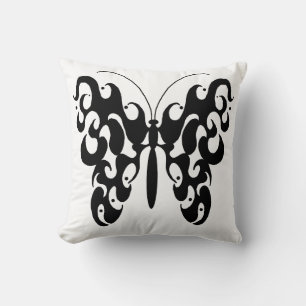 Filigree Butterfly decorative pillow