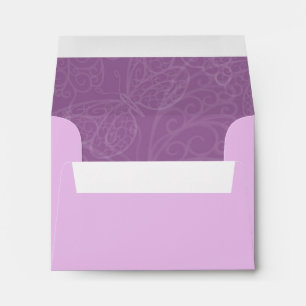 Filigree Butterfly Envelope in Purple