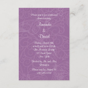 Filigree Butterfly Rehearsal Dinner Invitation