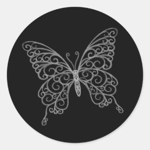 Filigree Butterfly Sticker