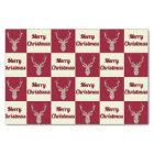 Filigree Christmas Deer Checkers