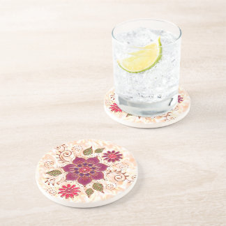 Filigree Circle With Flowers Coaster