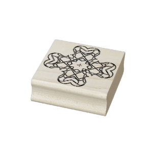 filigree cross art stamp