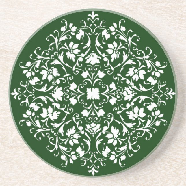 Filigree damask coaster (Front)