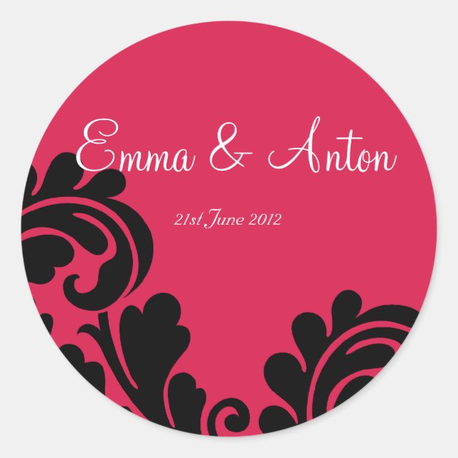 Filigree Favour/Envelope sticker (Front)
