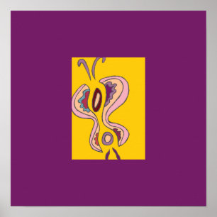 Filigree Flutterfly Mini Print
