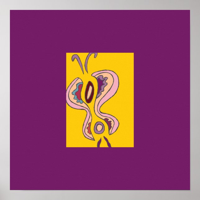 Filigree Flutterfly Mini Print (Front)