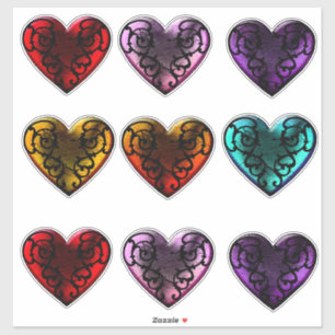 Filigree Goth  Hearts
