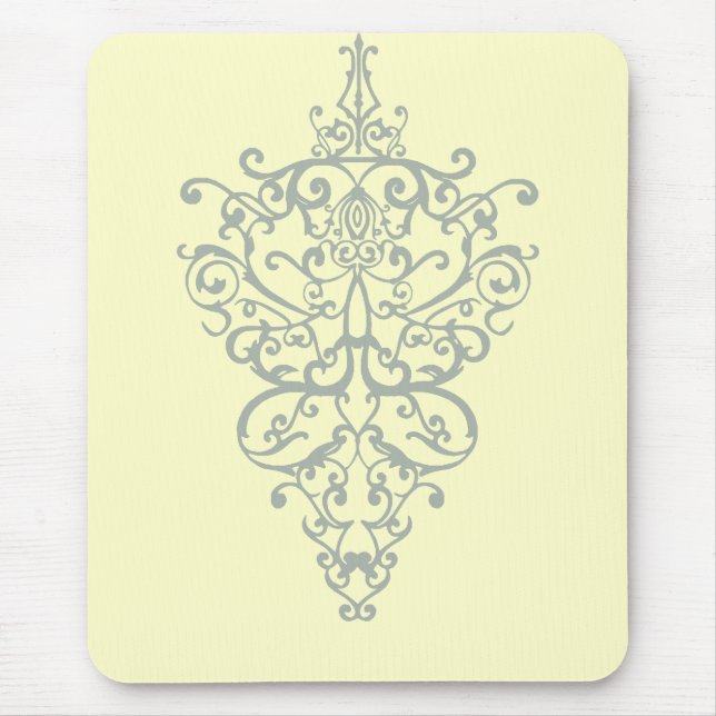 filigree green mouse pad (Front)