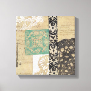 Filigree & Key II Canvas Print
