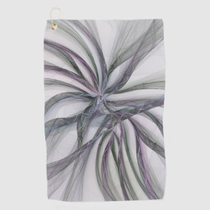 Filigree Motions Modern Abstract Swinging Fractal Golf Towel