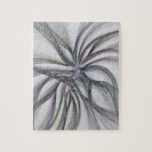 Filigree Motions Modern Abstract Swinging Fractal Jigsaw Puzzle
