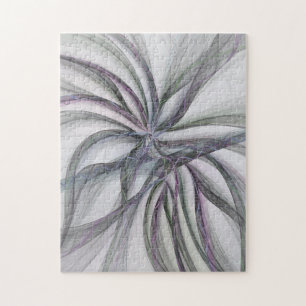 Filigree Motions Modern Abstract Swinging Fractal Jigsaw Puzzle