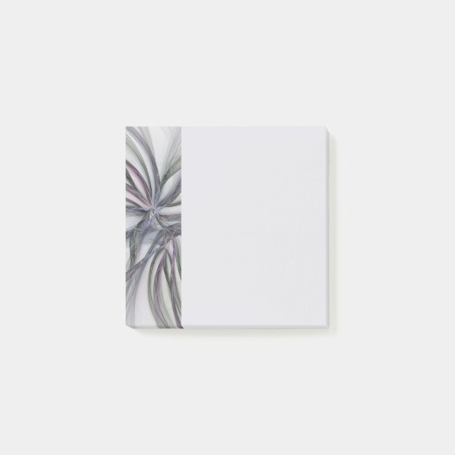Filigree Motions Modern Abstract Swinging Fractal Post-it Notes (Front)