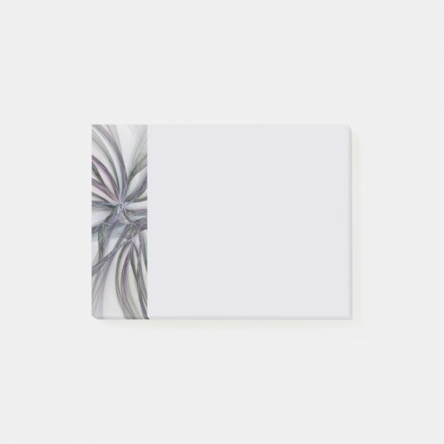 Filigree Motions Modern Abstract Swinging Fractal Post-it Notes (Front)