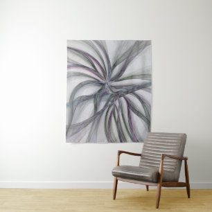 Filigree Motions Modern Abstract Swinging Fractal Tapestry