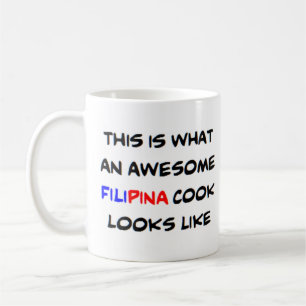 filipina cook, awesome coffee mug