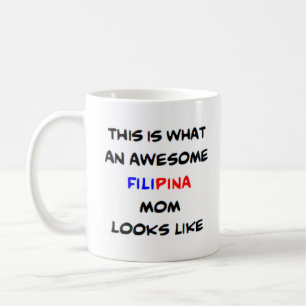 filipina mum, awesome coffee mug
